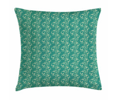 Shapes in Damask Pattern Pillow Cover