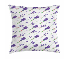 Repeated Lavender Bouquets Pillow Cover