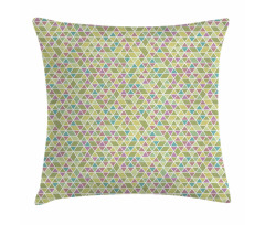 Art Colorful Triangles Pillow Cover