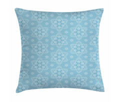 Lace Style Winter Snowflake Pillow Cover