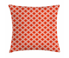 Abstract Warm Toned Lattice Pillow Cover