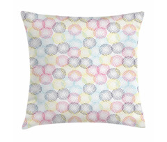 Modern Pointillism Rounds Pillow Cover