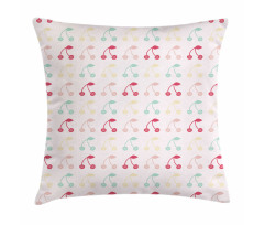 Symmetric Summer Fruit Art Pillow Cover