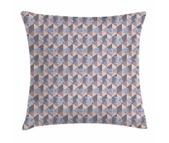 Creative Roses on Triangles Pillow Cover