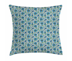 East European Flower Motif Pillow Cover