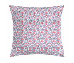 Intertwined Lily Lotus Flora Pillow Cover