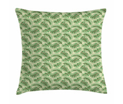 Jungle Foliage Luau Vibes Pillow Cover