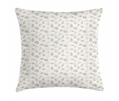 Forest Animals and Items Pillow Cover