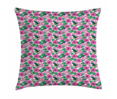 Hibiscus and Plumeria Art Pillow Cover