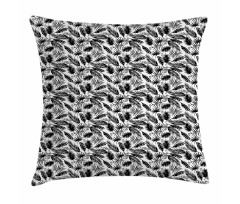 Types of Palm Tree Leaves Pillow Cover