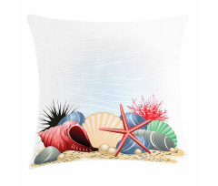 Summertime Seaside Pearl Pillow Cover