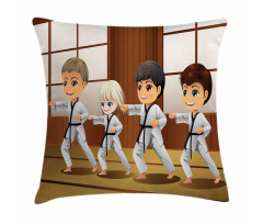 Children Dojo Practice Art Pillow Cover