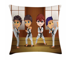 Children Martial Arts Dojo Pillow Cover