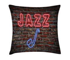 All Jazz Sign Brick Wall Pillow Cover