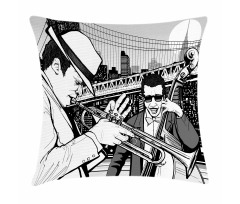 Jazz Band in New York Pillow Cover