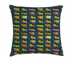 Whimsical Woodland Animals Pillow Cover