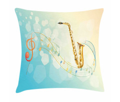 Musical Notes Vibes Pillow Cover