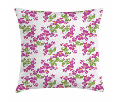 Spring Romance Flowers Bloom Pillow Cover