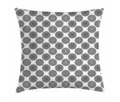 Creative Maze Motif Rounds Pillow Cover