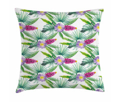 Refresh Tropical Flowers Pillow Cover