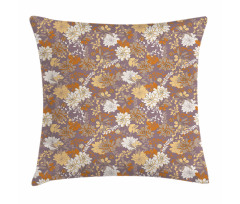 Flowers and Olive Branches Pillow Cover