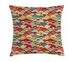 Repeated Striped Squama Art Pillow Cover