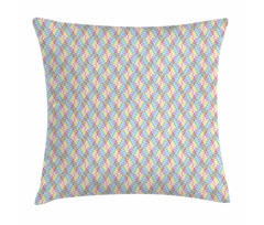 Diagonal Colorful Streaks Pillow Cover