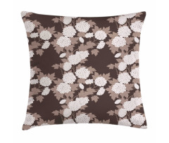 Top View Abstract Blossoms Pillow Cover