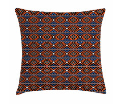 Tribal Geometric Motifs Pillow Cover