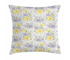 Chamomiles and Bluebells Pillow Cover