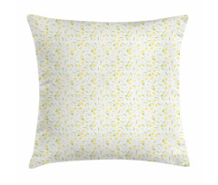 Narcissus and Dots Pattern Pillow Cover