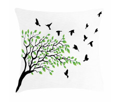 Flying Birds Spring Peace Pillow Cover