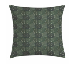 Exotic Art Monstera Leaves Pillow Cover