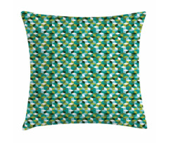 Modern Colored Cubes Pillow Cover
