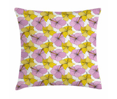 Bicolor Wild Tropic Flora Pillow Cover