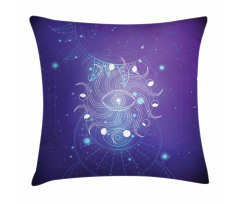 Mystic Eye and Ornaments Art Pillow Cover