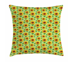 Summer Sunflowers Art Pillow Cover