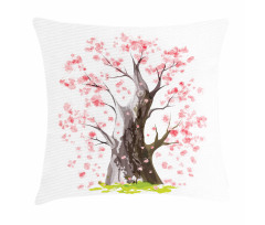 Blooming Sakura Pillow Cover