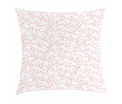 Spring Cherry Flourish Pillow Cover
