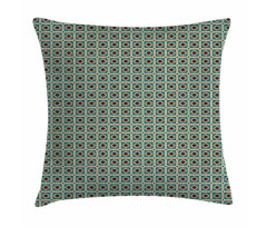 Antique Floral Tile Ornate Pillow Cover