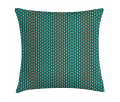 Cold Toned Tiny Rhombuses Pillow Cover
