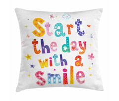 Start the Day with a Smile Pillow Cover