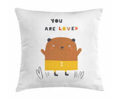 You are Loved and Doodle Bear Pillow Cover