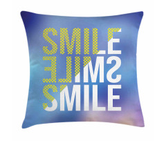 Modern Design Positive Word Pillow Cover