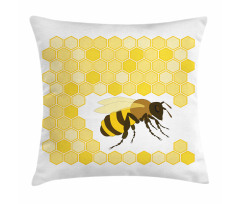 Single Bugnd Hexagons Pillow Cover