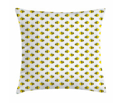 Graphical Flying Insects Pillow Cover