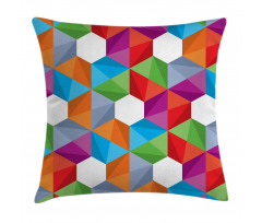 Retro Mosaic Triangle Pillow Cover