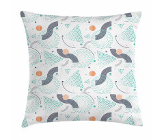 Dots Triangles Stripes Pillow Cover