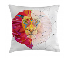 Lion Head Pillow Cover