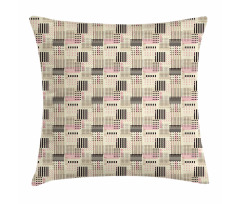 Geometric Dots Stripes Art Pillow Cover